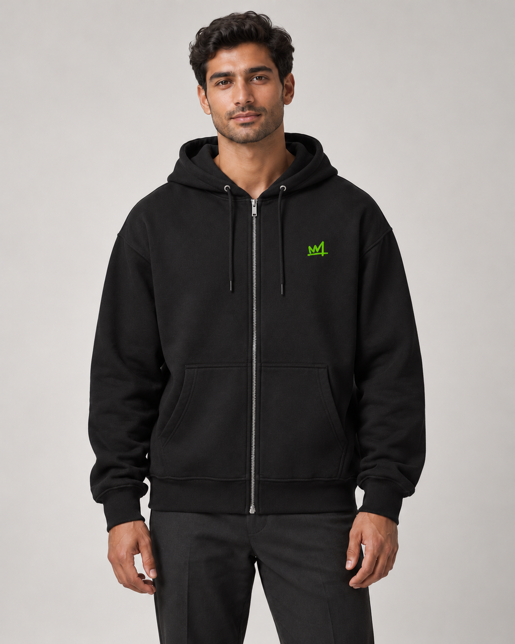 SCRUNOO Signature - Men’s Zip-Up Hoodie