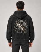 Pressure Made — Men’s Acid-Washed Oversized Hoodie