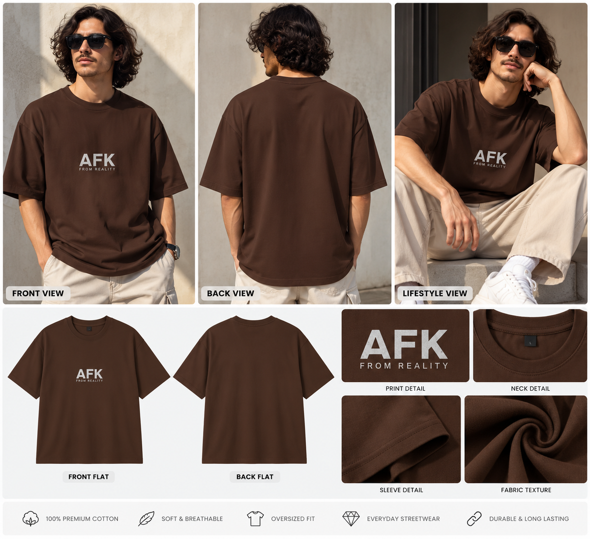 AFK – Men's Oversized T-Shirt