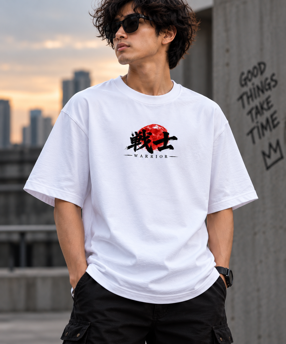 Warrior – Men's Oversized T-Shirt
