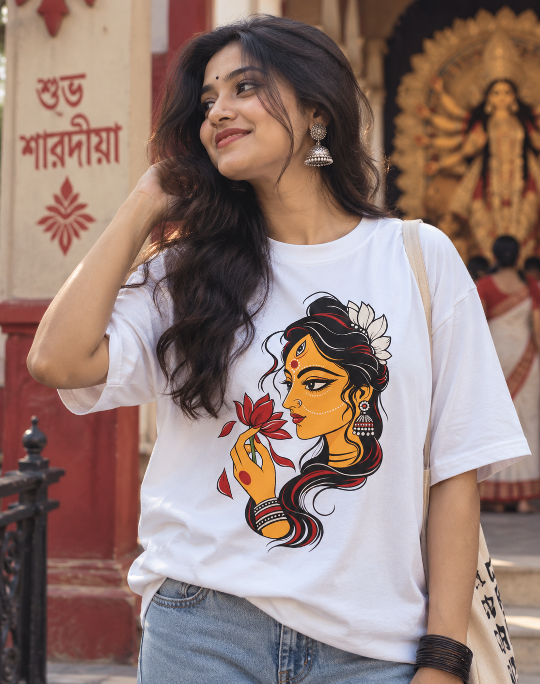 Pujo Energy – Unisex Oversized T-Shirt