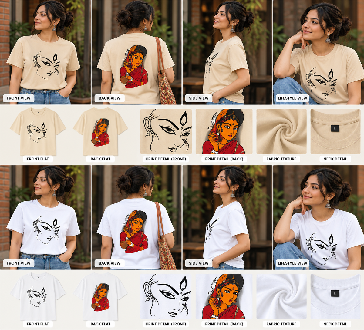 Shakti in Every Detail – Women Graphic Supima T-Shirt