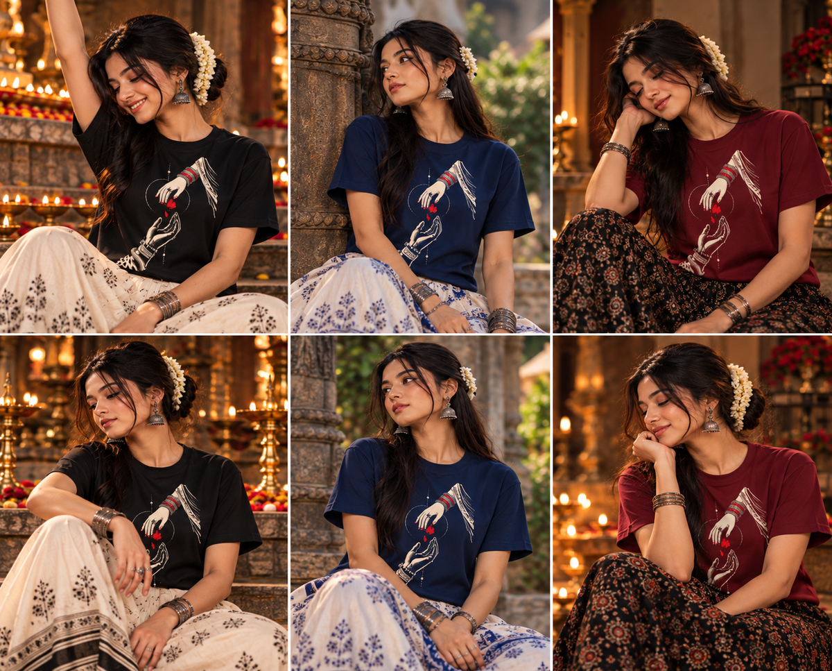 Sindoor & Shakti – Women Supima T-Shirt