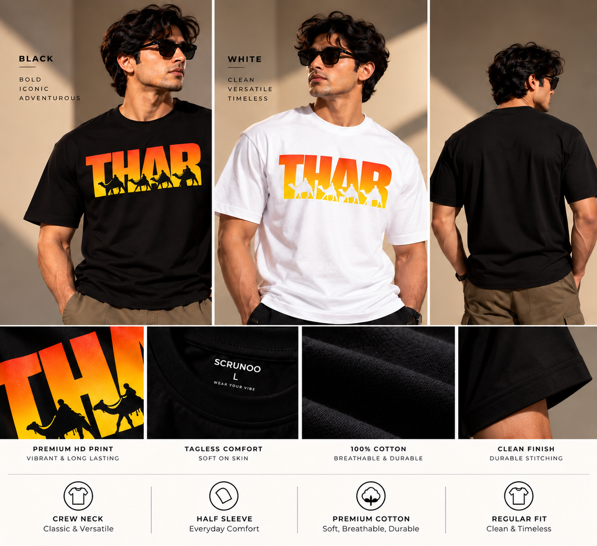 THAR – Men's Standard Crew T-Shirt