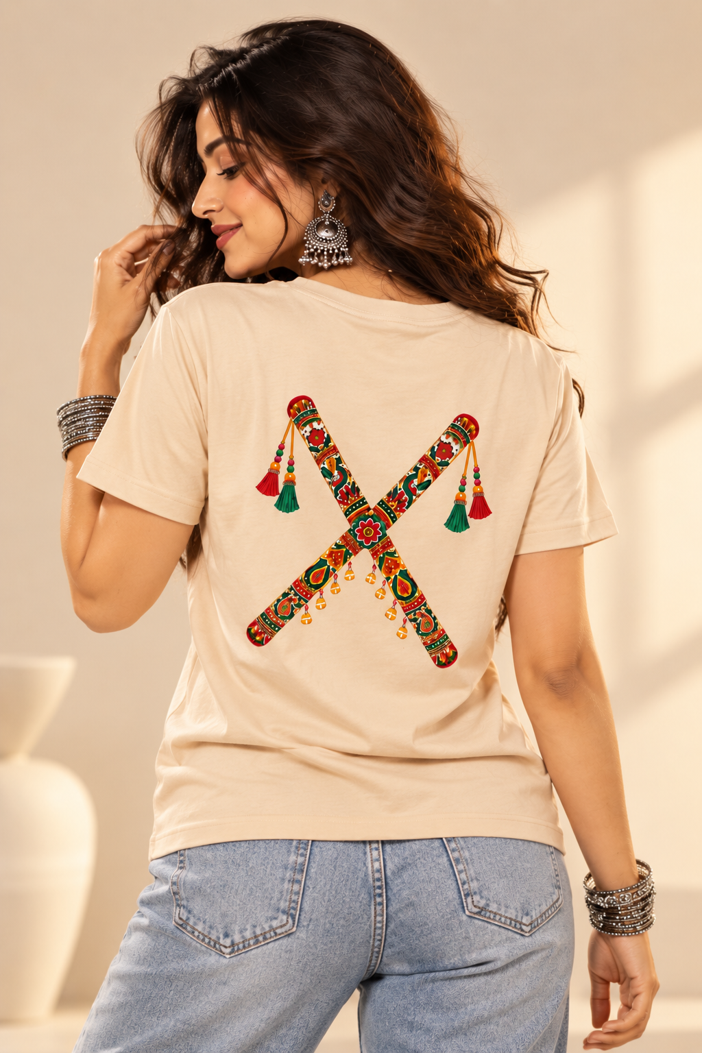 Dandiya Vibes – Women's T-Shirt