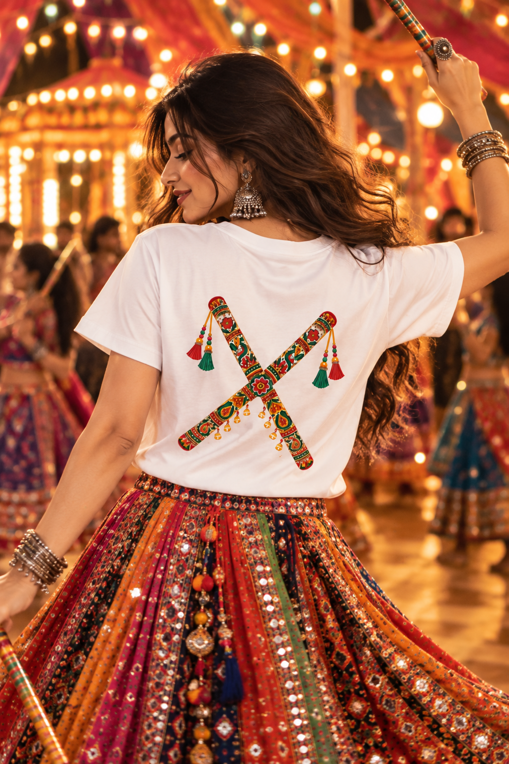 Dandiya Vibes – Women's T-Shirt