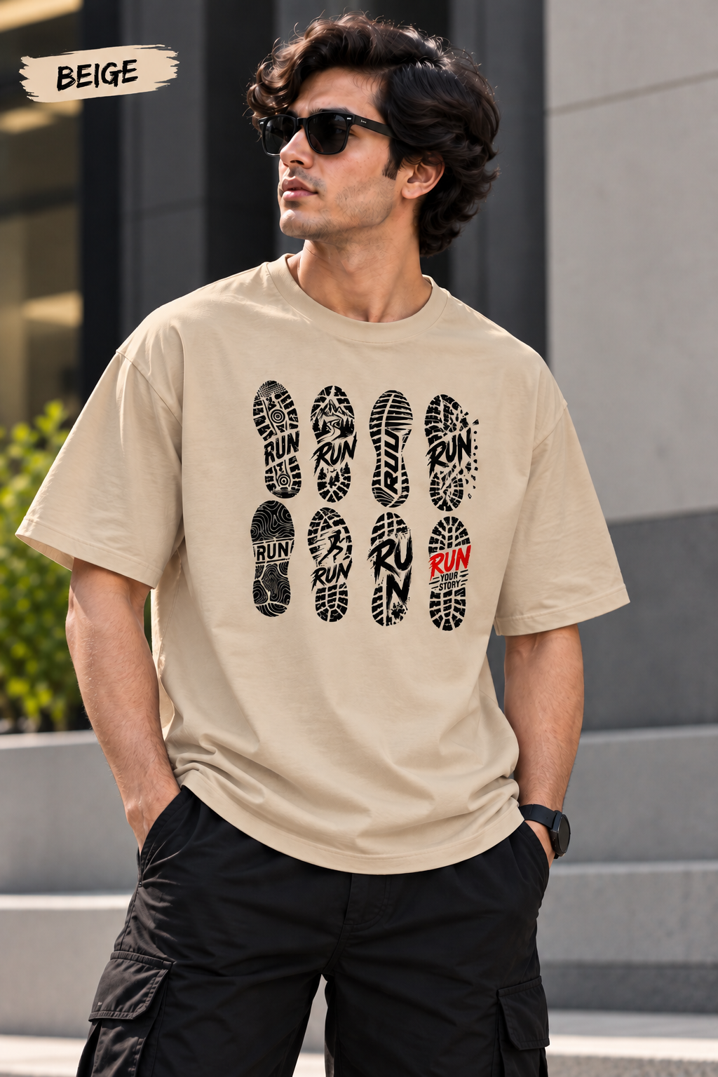 Run – Men's Oversized T-Shirt