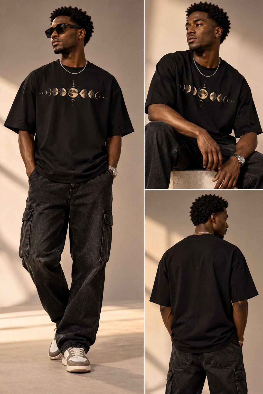 Lunar Rhythm – Unisex Oversized T-Shirt