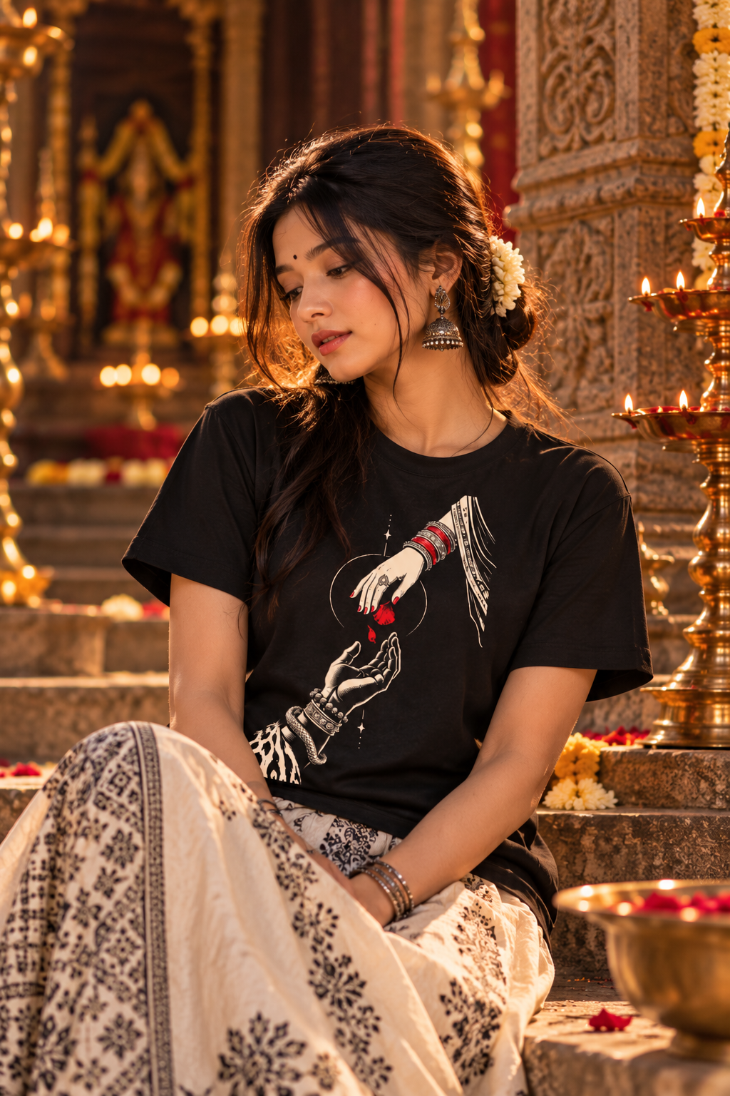 Sindoor & Shakti – Women Supima T-Shirt