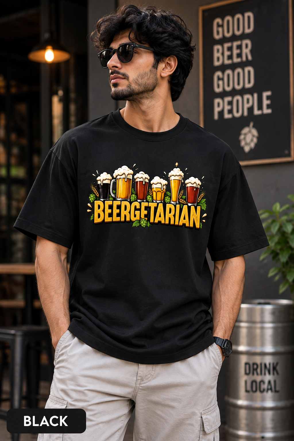 Beergetarian – Unisex Oversized T-Shirt