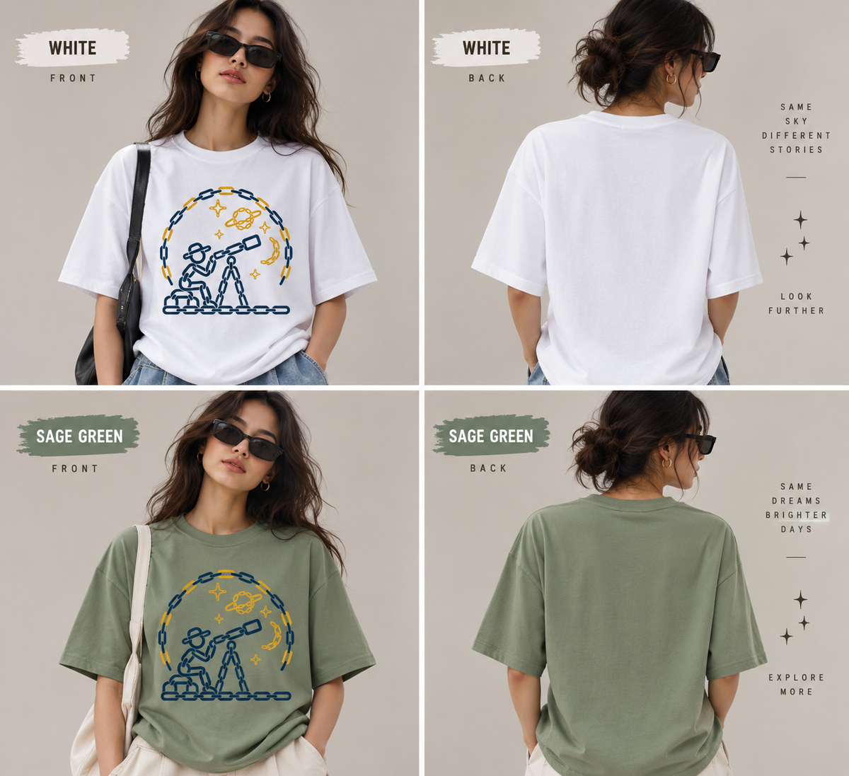 Stargazing – Unisex Oversized T-Shirt