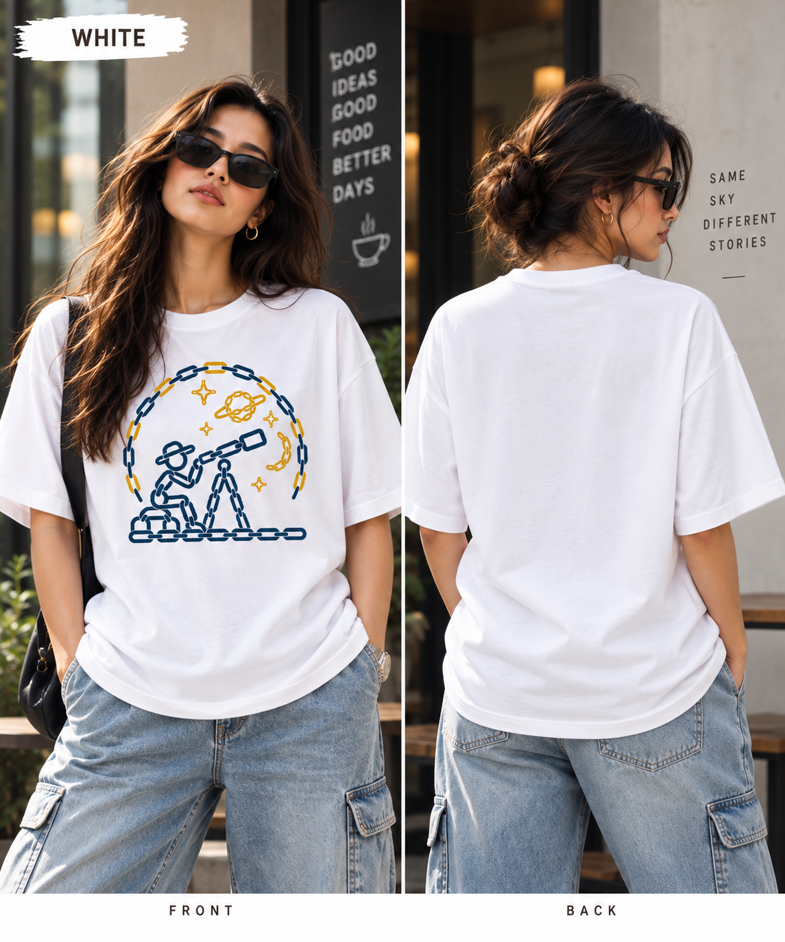 Stargazing – Unisex Oversized T-Shirt