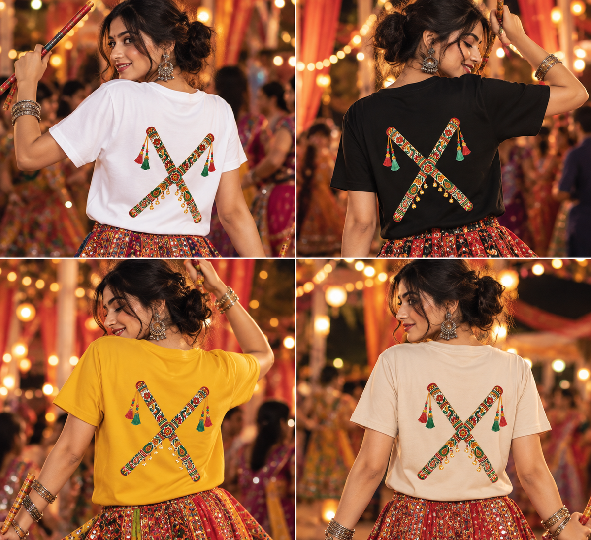 Dandiya Vibes – Women's T-Shirt