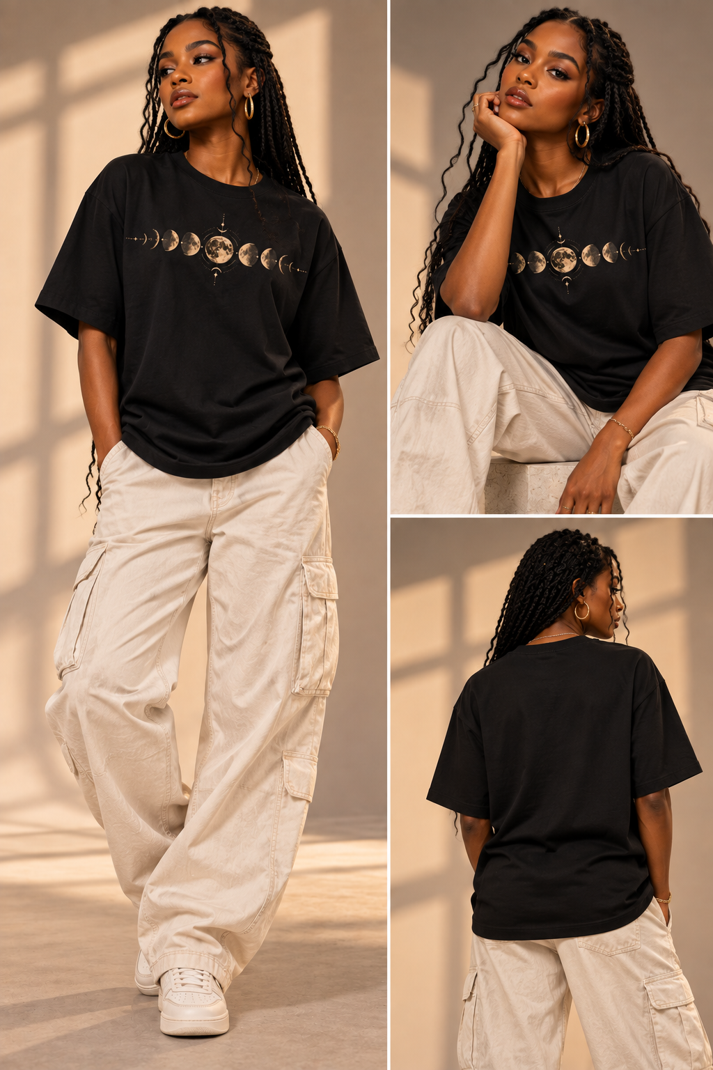 Lunar Rhythm – Unisex Oversized T-Shirt