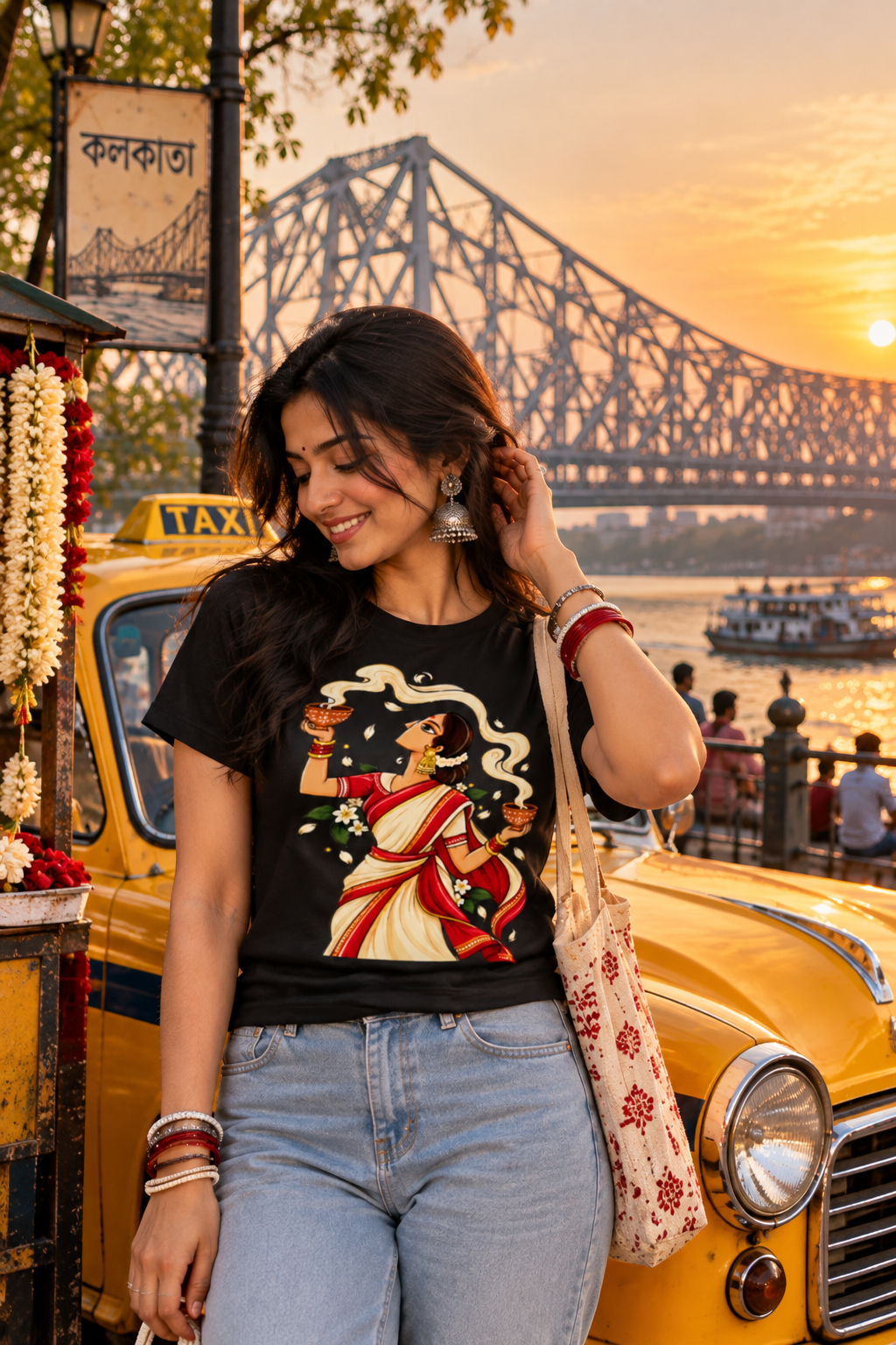 Dhunuchi Naach – Women Supima T-Shirt