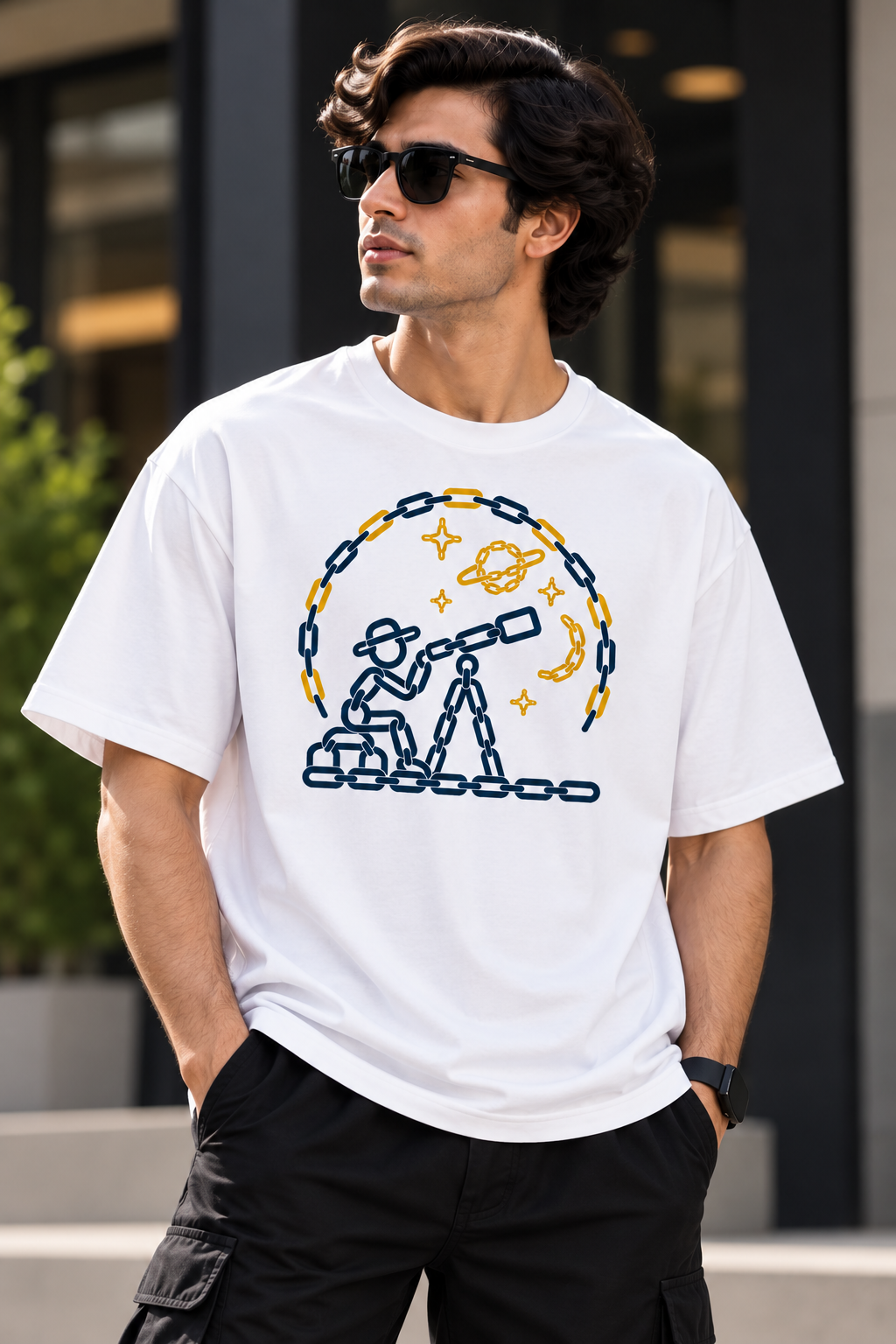 Stargazing – Unisex Oversized T-Shirt