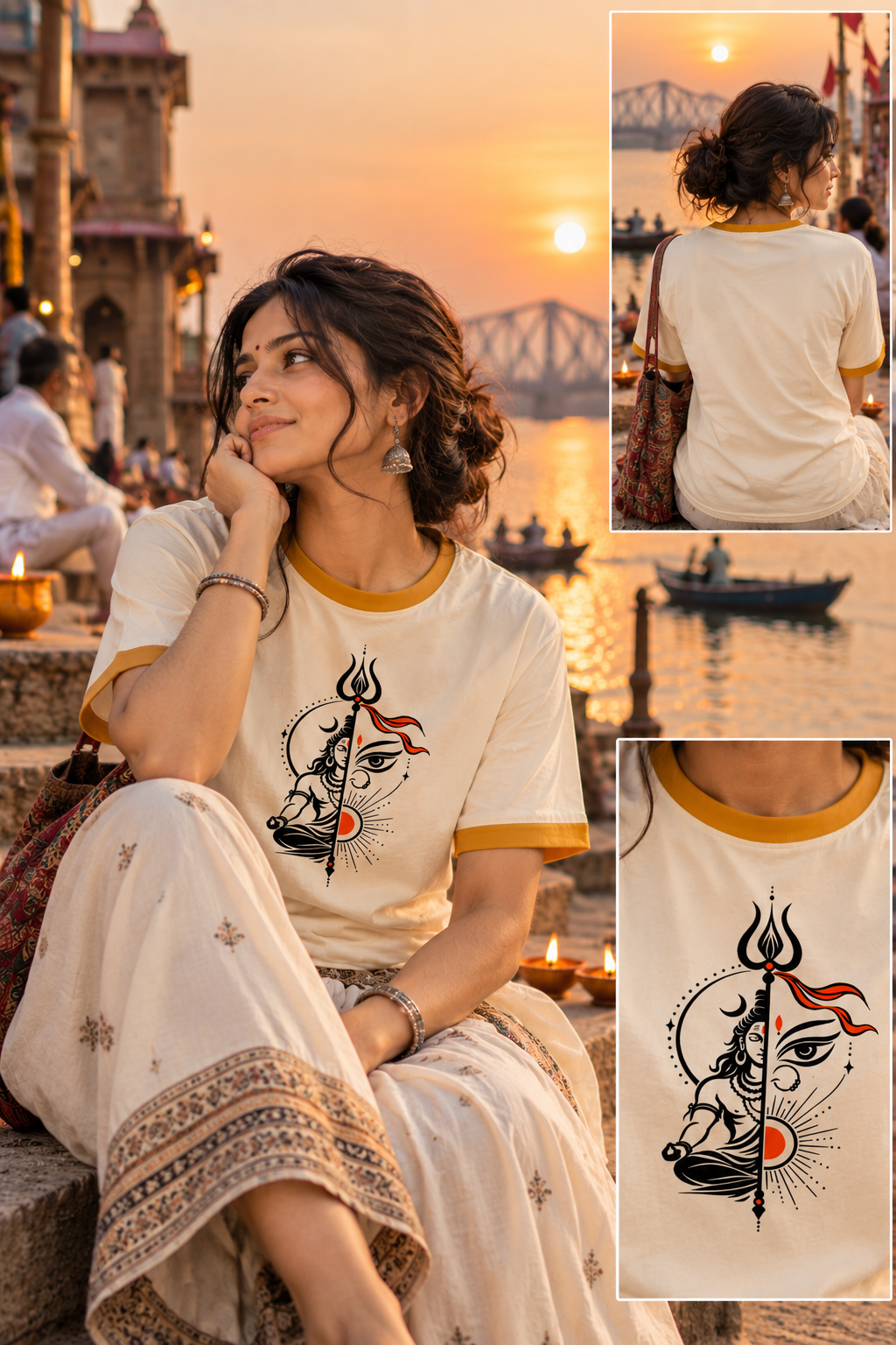 Ardhanarishvara – Women Ringer T-Shirt