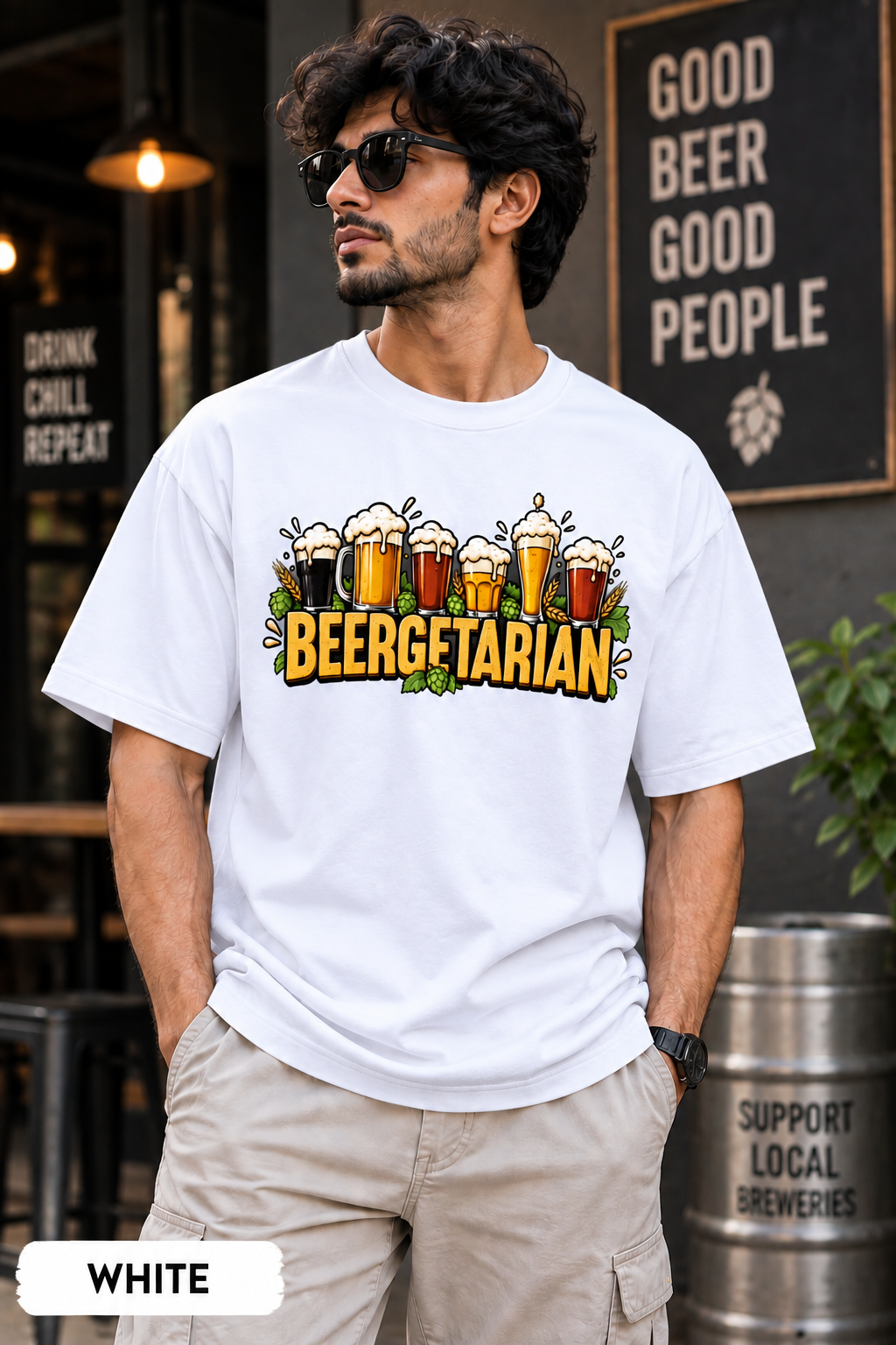 Beergetarian – Unisex Oversized T-Shirt