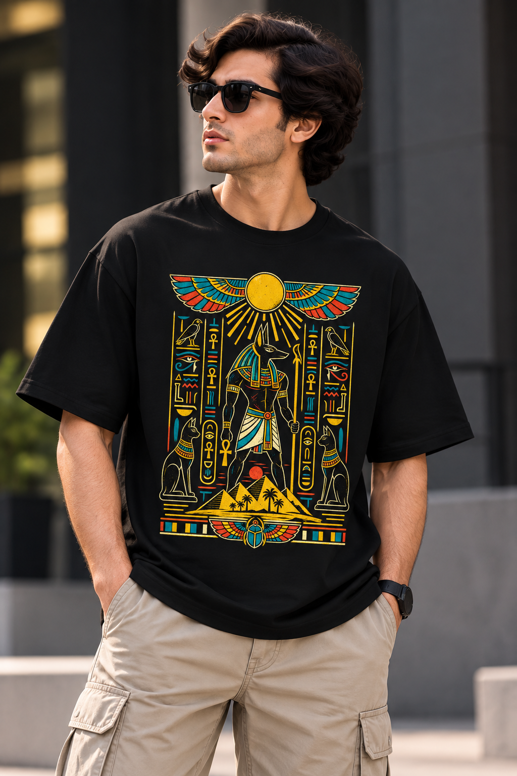 Pharaoh Legacy – Men's Oversized T-Shirt