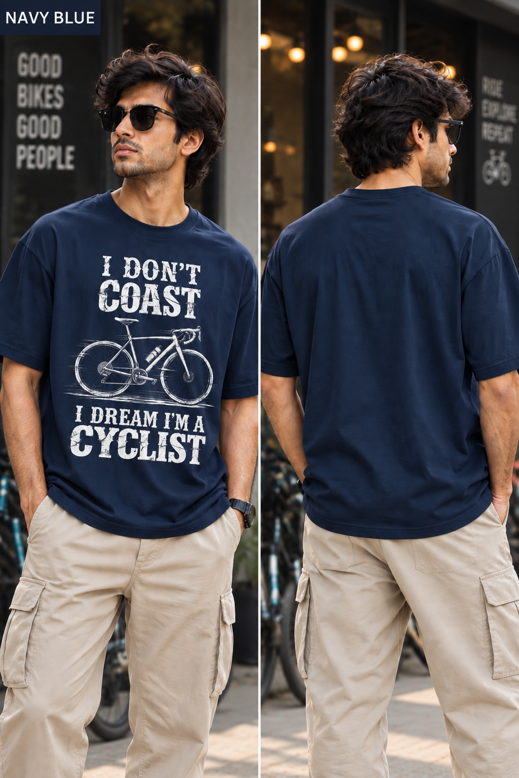 Cyclist – Unisex Oversized T-Shirt