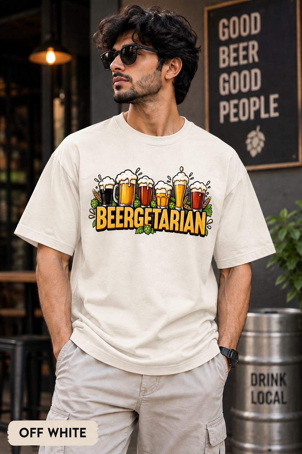 Beergetarian – Unisex Oversized T-Shirt