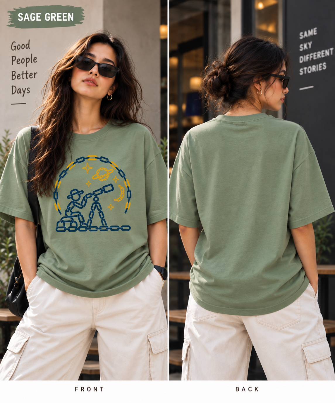 Stargazing – Unisex Oversized T-Shirt