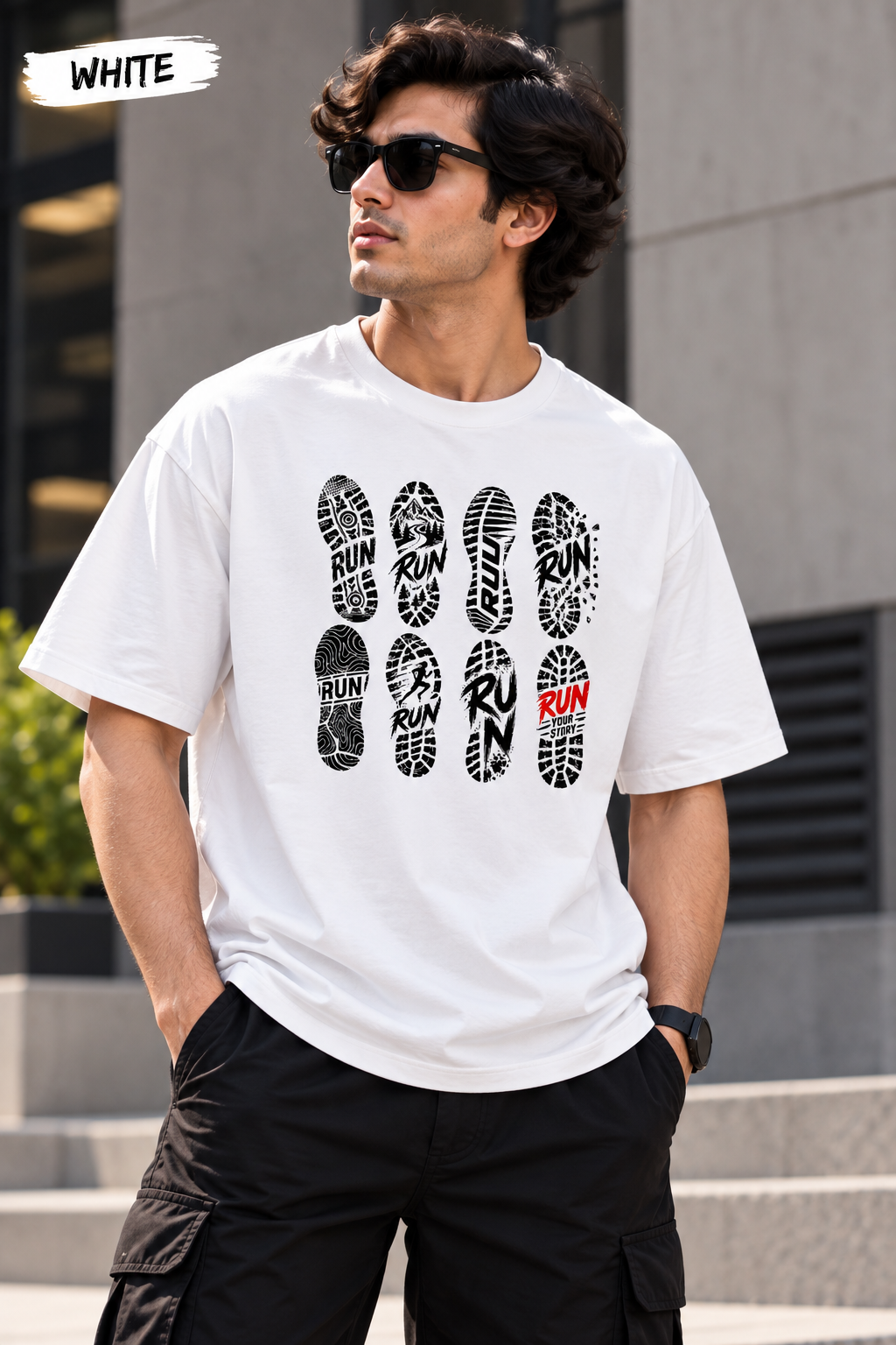Run – Men's Oversized T-Shirt