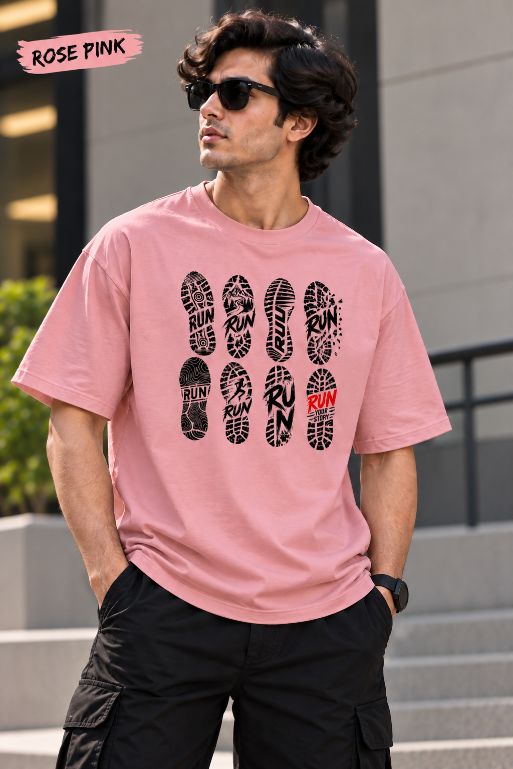 Run – Men's Oversized T-Shirt
