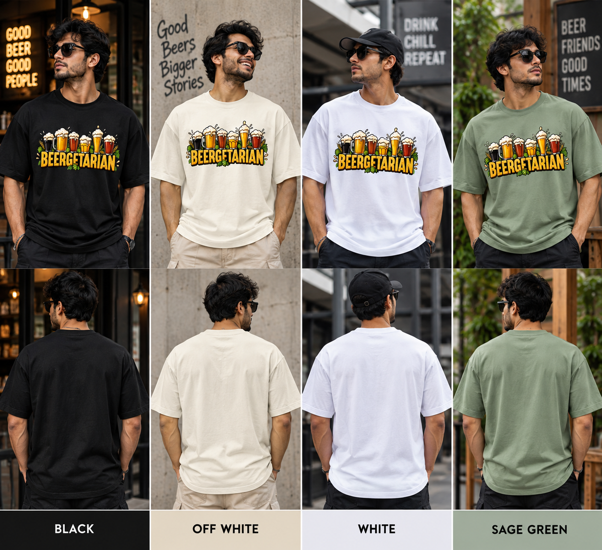 Beergetarian – Unisex Oversized T-Shirt