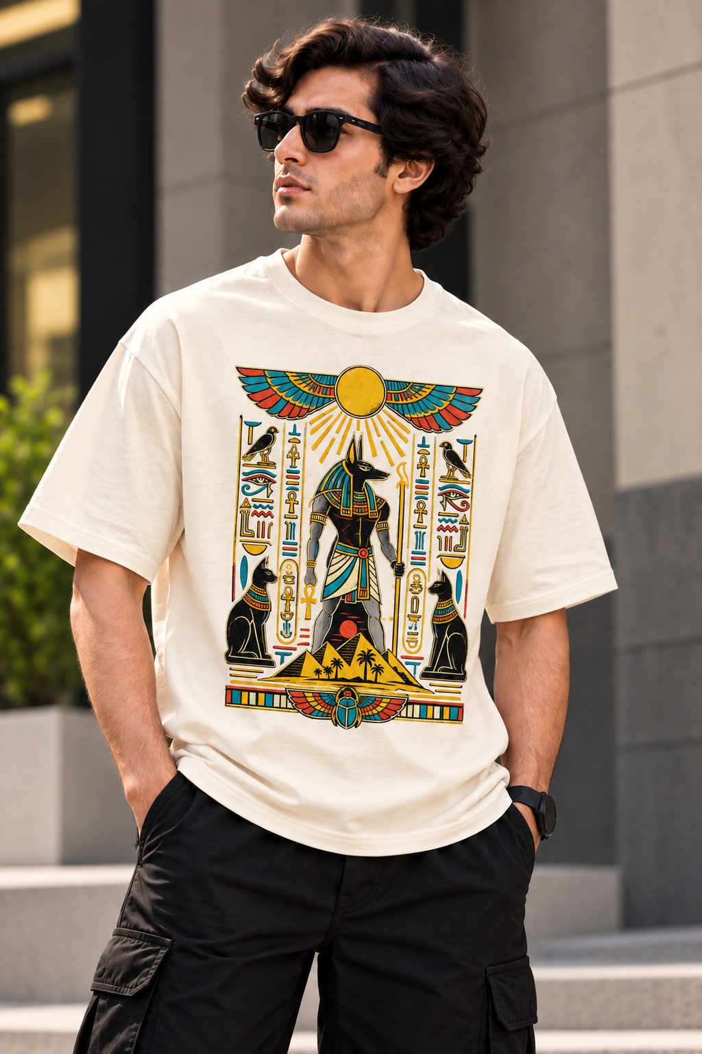 Pharaoh Legacy – Men's Oversized T-Shirt